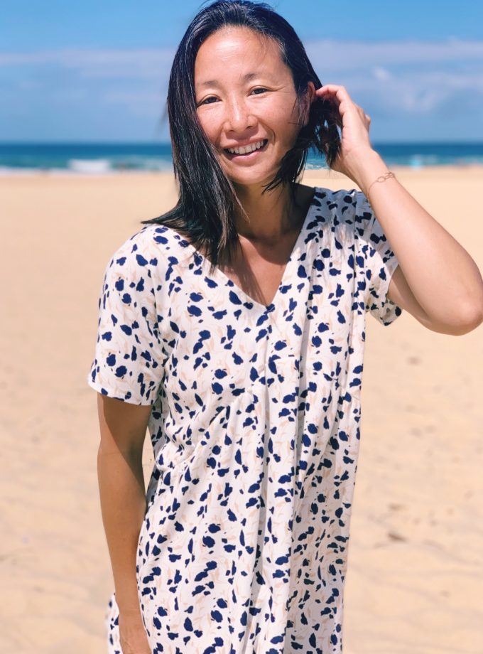 Tissu viscose Lilly white - Imprimé en France