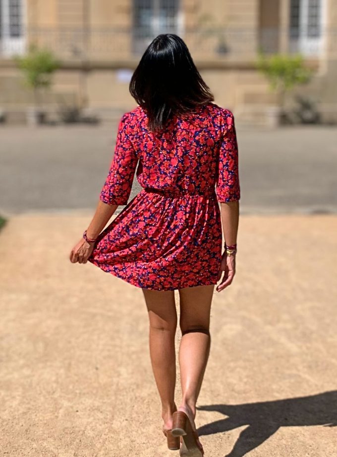 BLISS twill viscose fabric - Printed in France