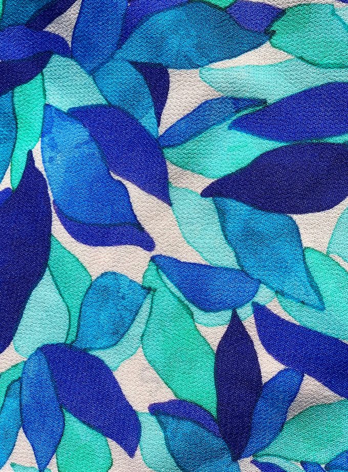Coupon crêpe viscose Azurite - (100 cm)