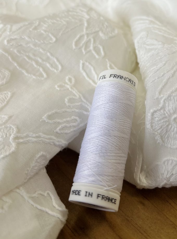 Fil à coudre &quot;blanc&quot; - Fabriqué en France