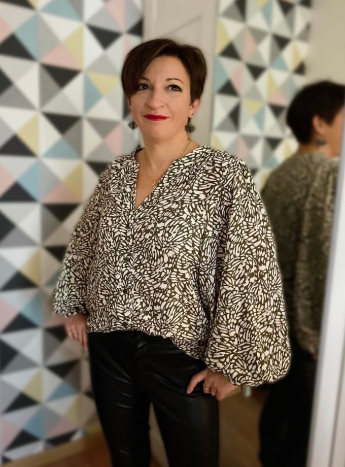 Tissu crêpe viscose BUTTERFLY - Imprimé en France