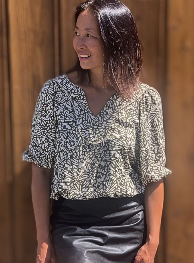 Coupon crêpe viscose BUTTERFY (80 cm)