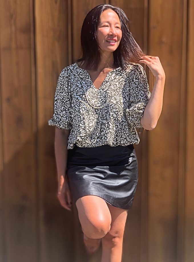 Coupon crêpe viscose BUTTERFY (80 cm)