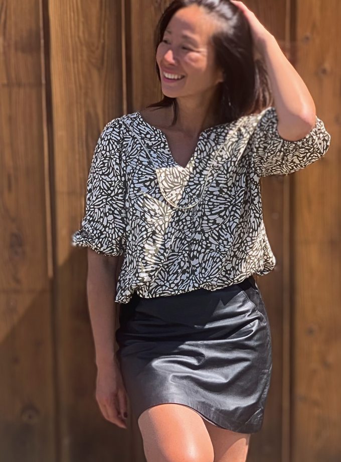 Coupon crêpe viscose BUTTERFY (80 cm)