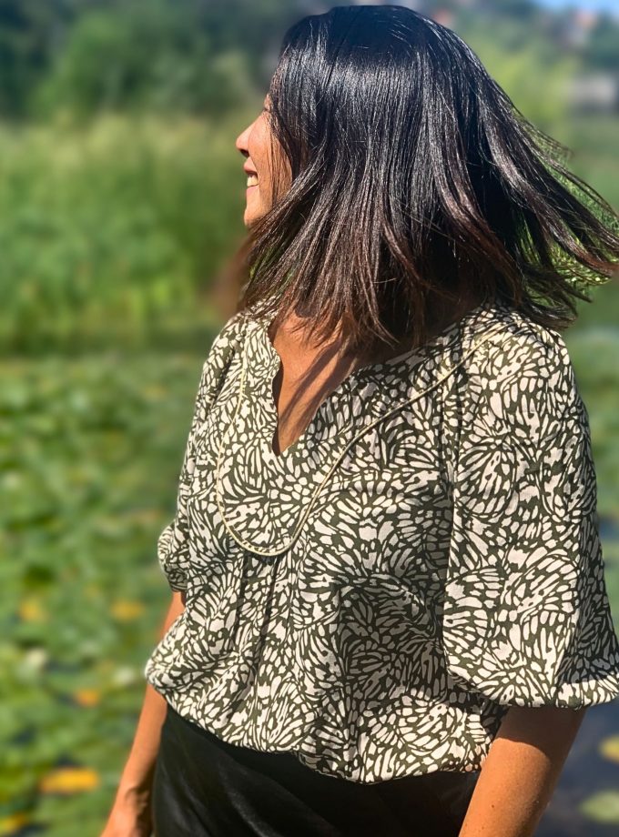 Coupon crêpe viscose BUTTERFY (80 cm)