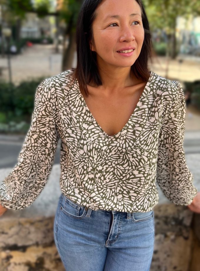 Tissu crêpe viscose BUTTERFLY - Imprimé en France