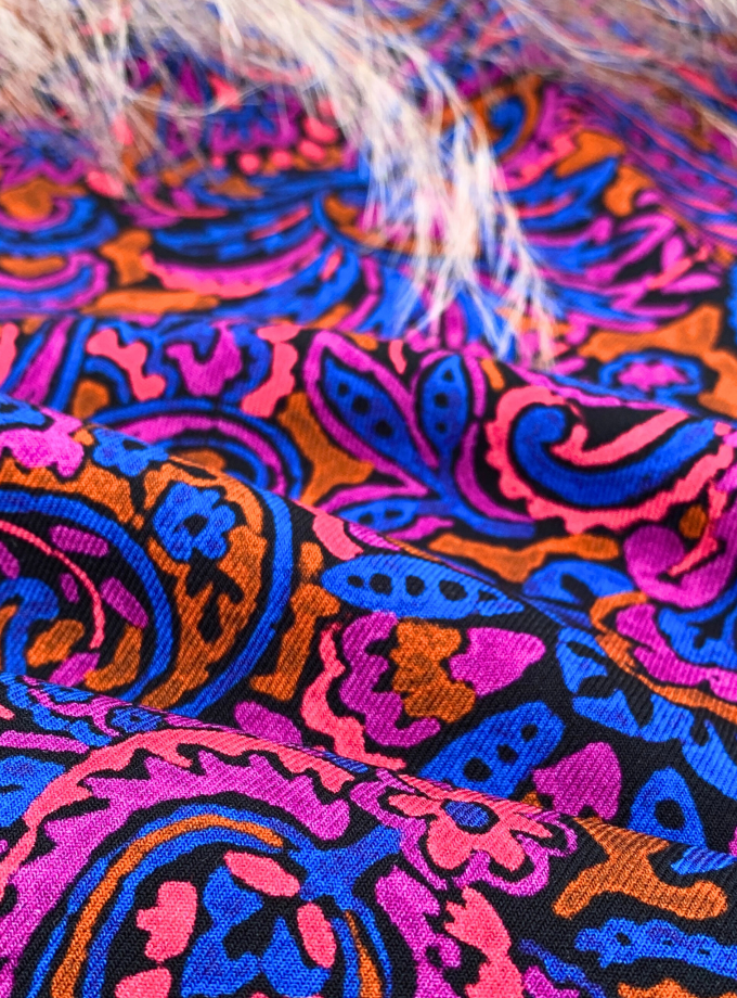 Tissu twill viscose AYURVEDA - Imprimé en France