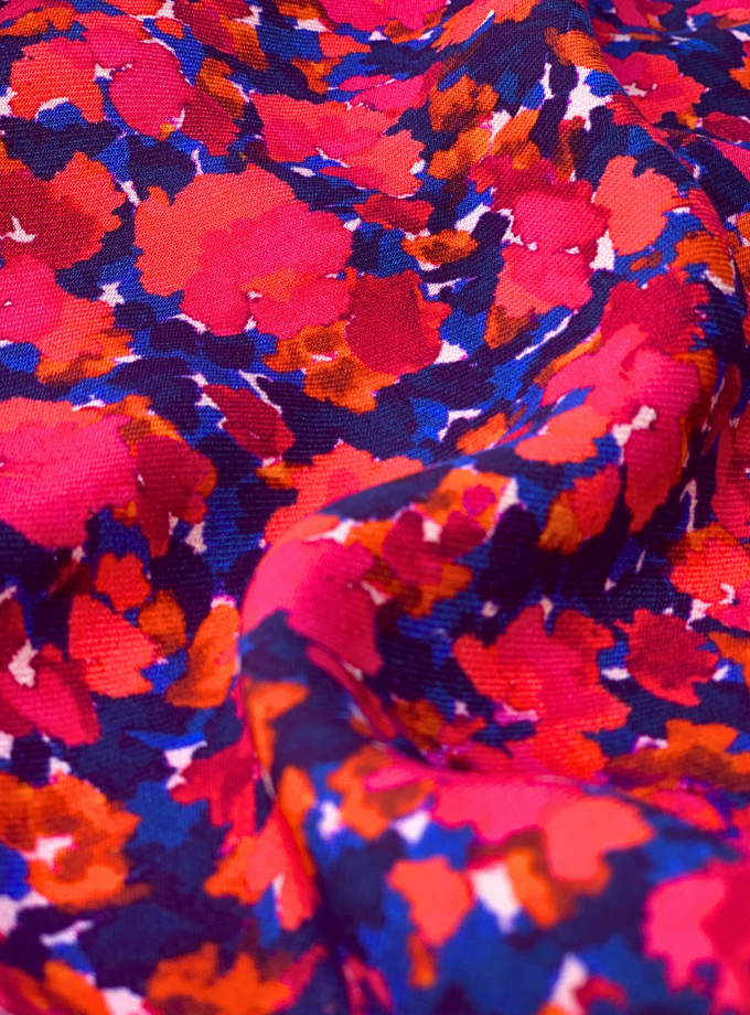 BLISS twill viscose fabric - Printed in France