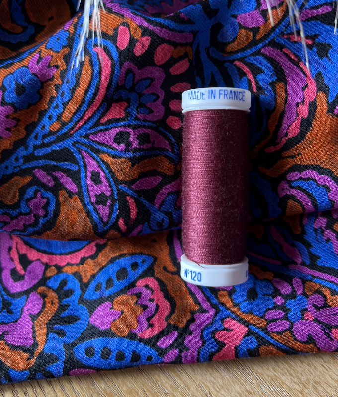 Fil à coudre "Aubergine" - MY DRESS MADE fil couture made in France