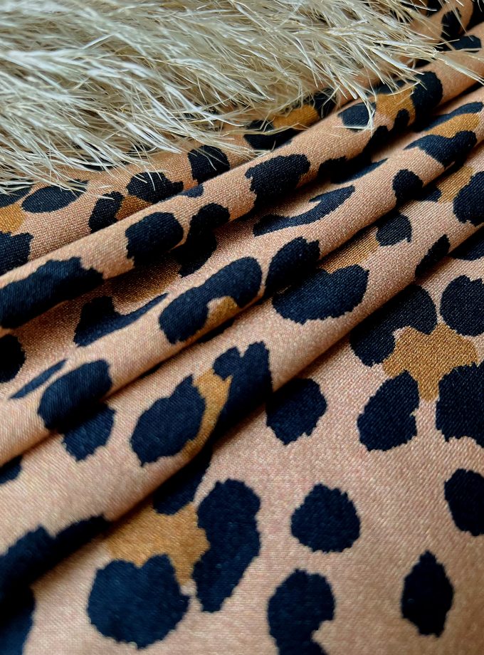 Kiara leopard twill fabric - MadeinEstel x My Dress Made - Printed in France