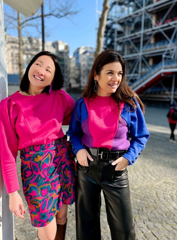 Tissu molleton sweat - Fuschia