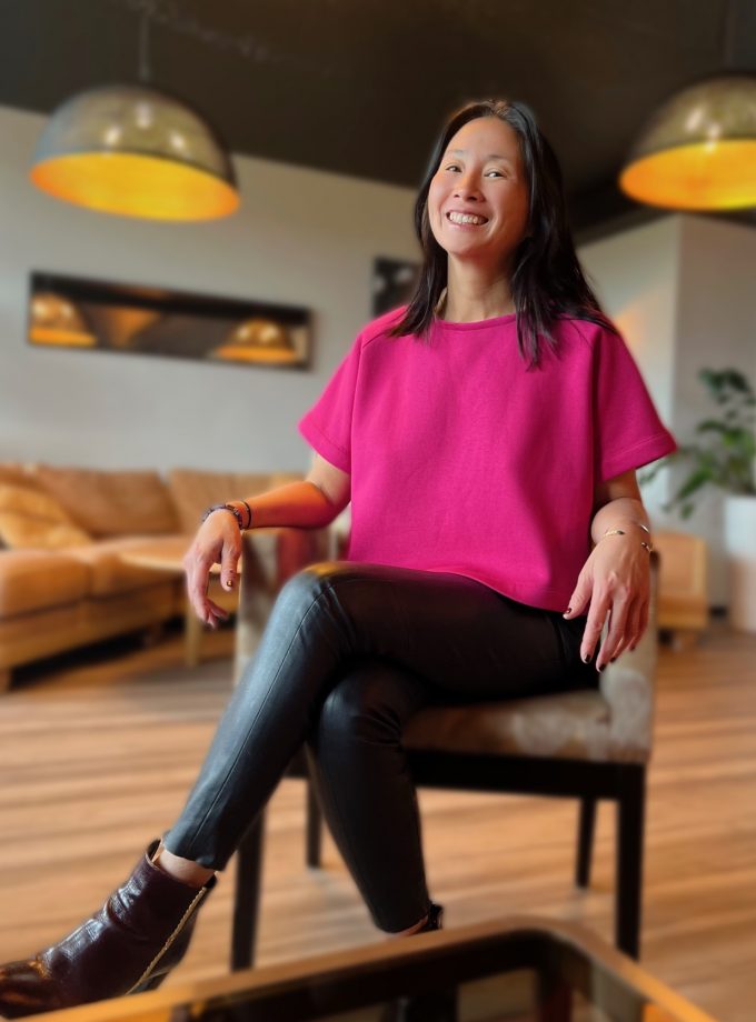 Tissu molleton sweat - Fuschia