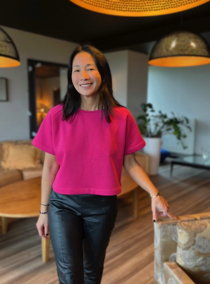 Tissu molleton sweat - Fuschia