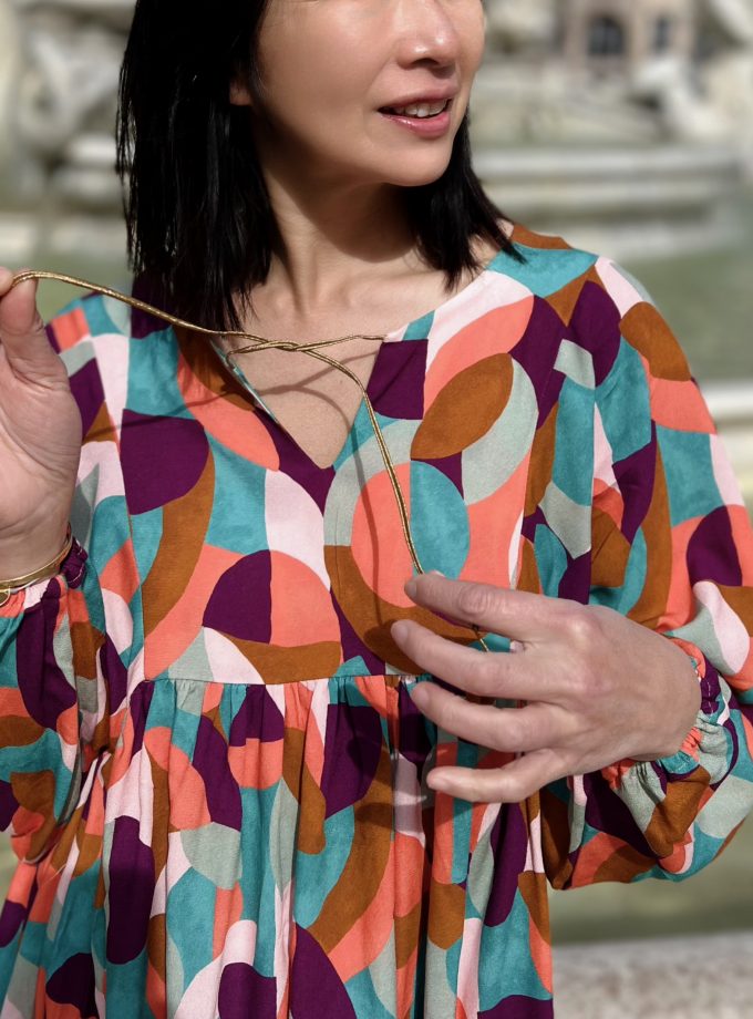 Coupon crêpe viscose Candy Pop (90 cm)