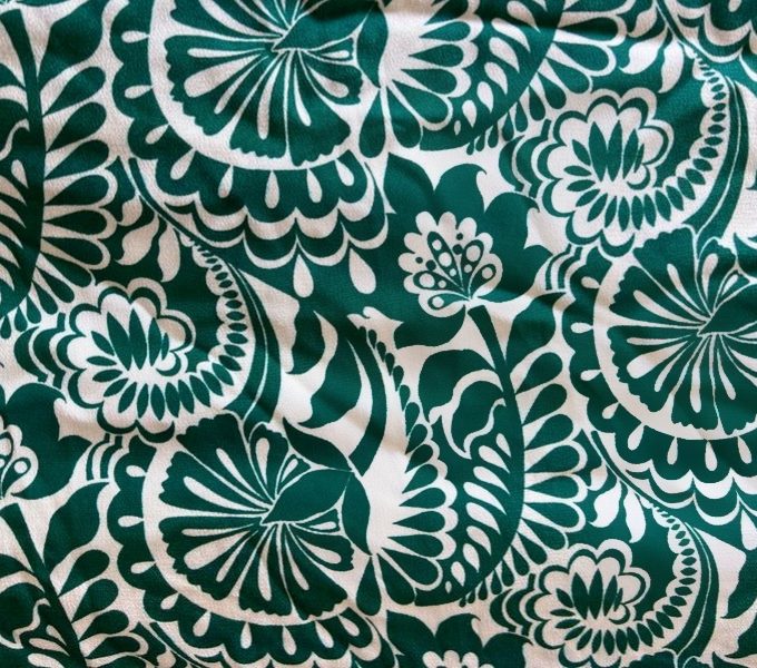 Coupon crêpe viscose Twilight green (2m)