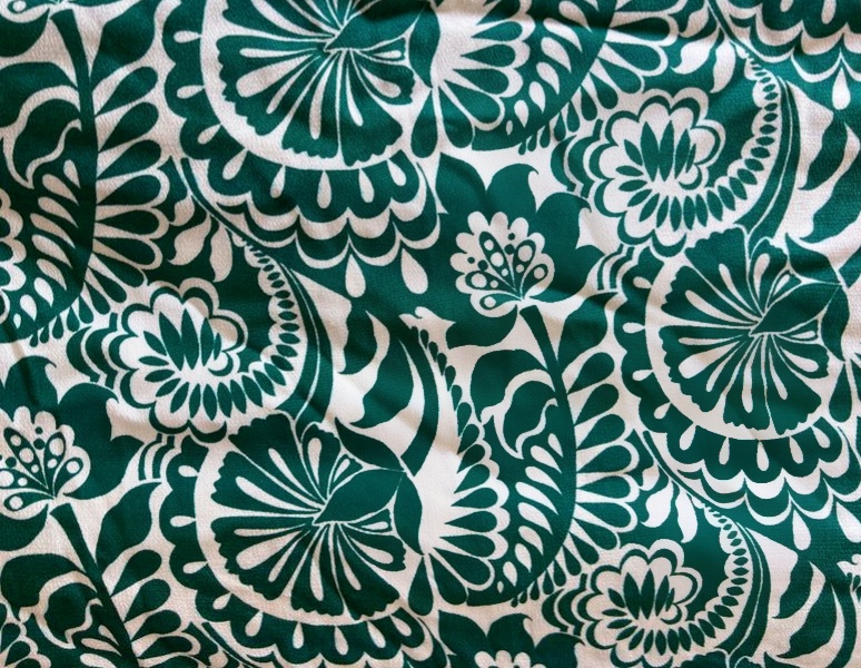 Coupon crêpe viscose Twilight green (2m) – Image 3