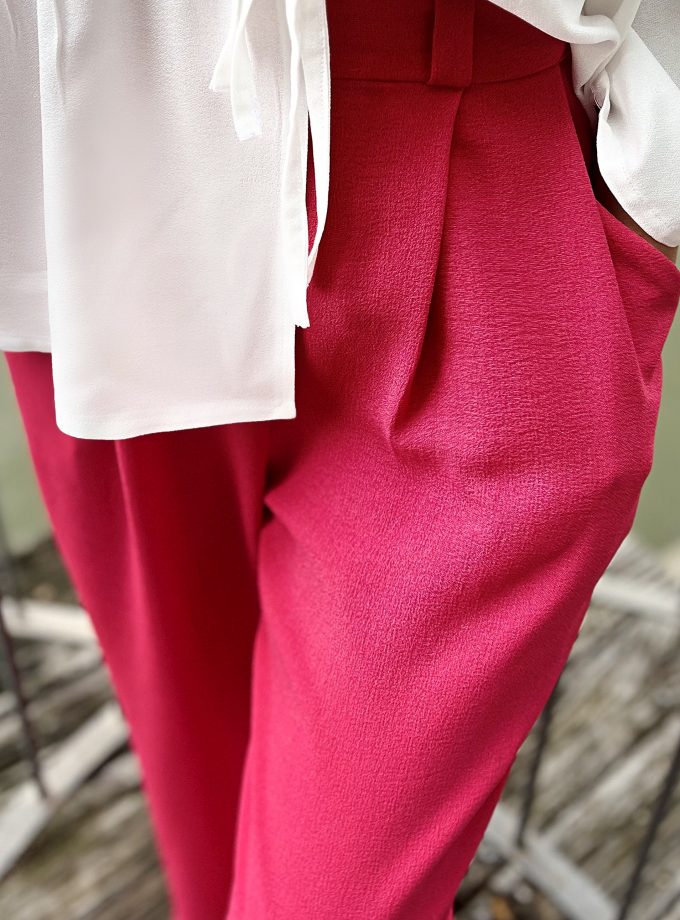 Tissu crêpe fuchsia