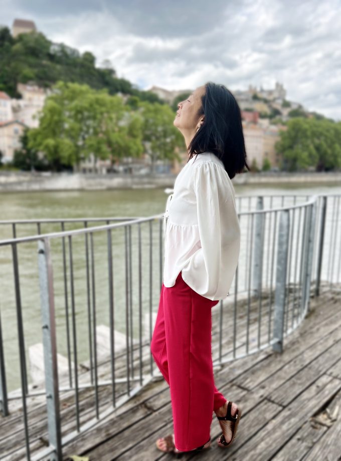 Tissu crêpe fuchsia