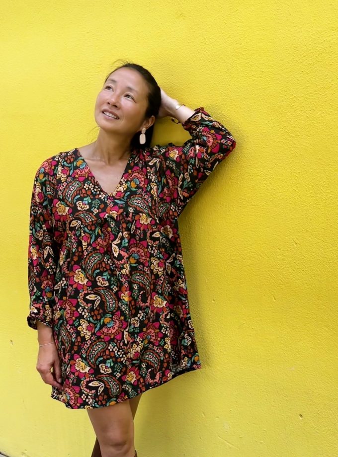 Flamed viscose fabric BOHEMIAN - Printed in France