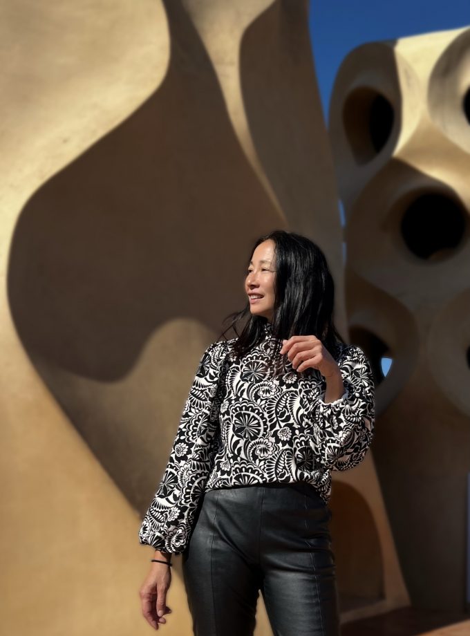 Tissu crêpe viscose TWILIGHT - Imprimé en France