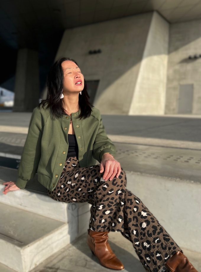 Tissu viscose flammée MARA léopard - Imprimé en France