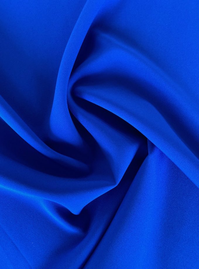 Tissu crêpe bleu intense
