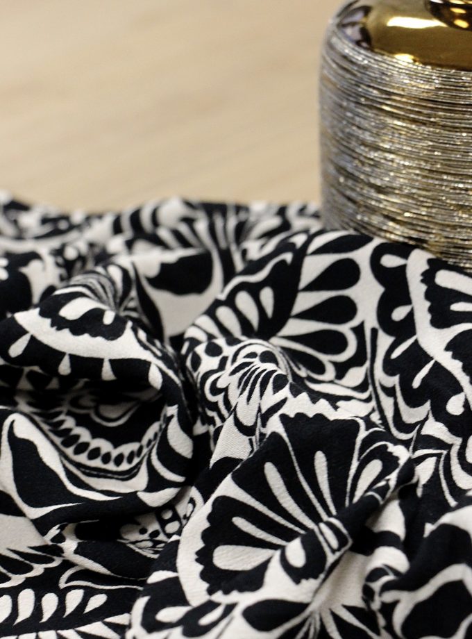 Tissu crêpe viscose TWILIGHT - Imprimé en France