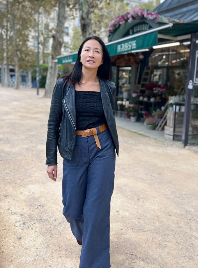 Tissu denim sergé bleu indigo - Tissé en France