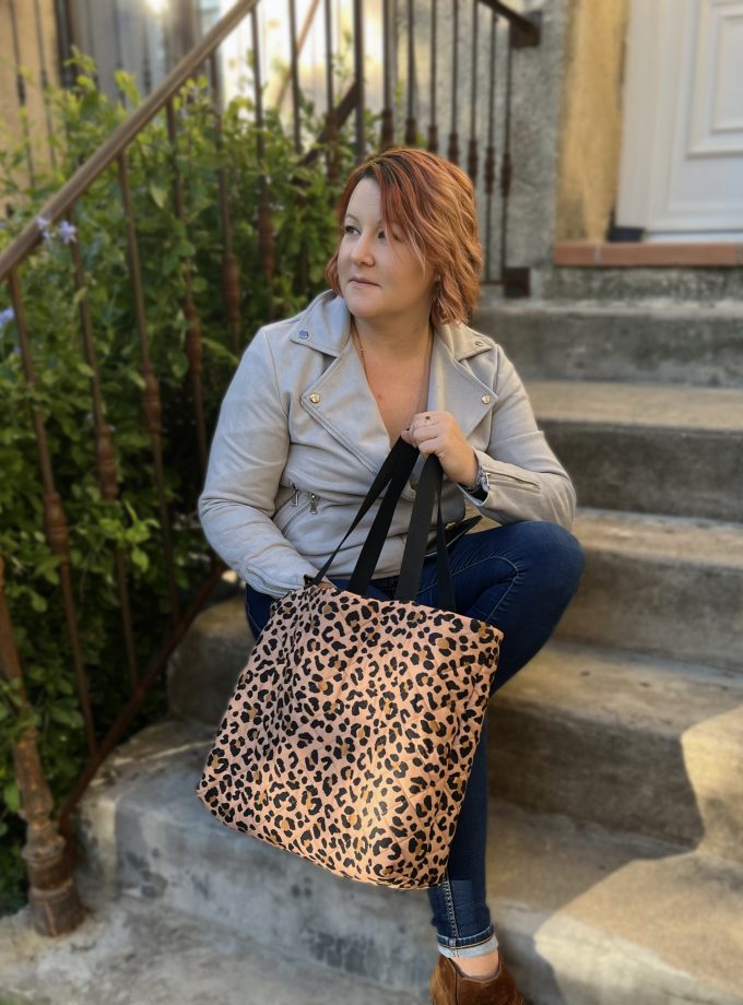 Box couture Shopping Bag léopard - Rascol x My Dress Made