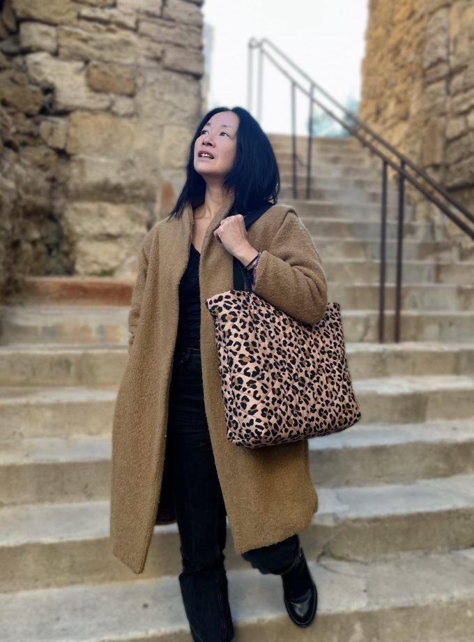 Box couture Shopping Bag léopard - Rascol x My Dress Made