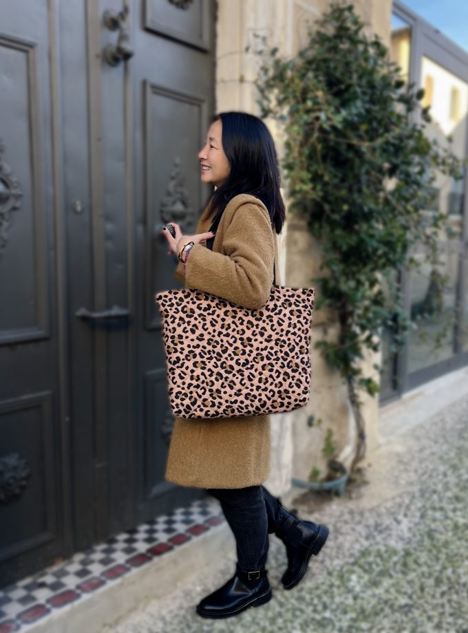 Box couture Shopping Bag léopard - Rascol x My Dress Made