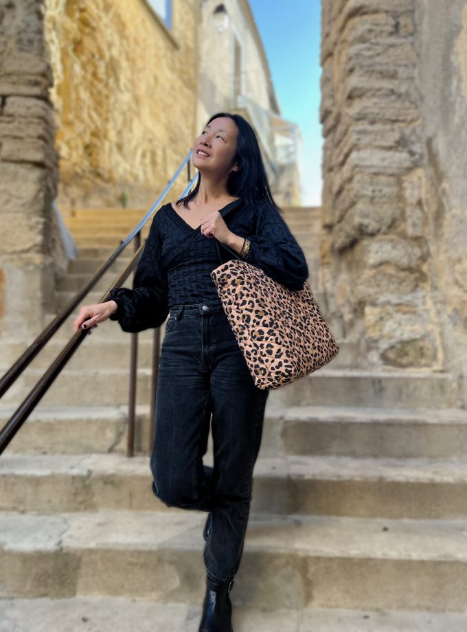 Box couture Shopping Bag léopard - Rascol x My Dress Made