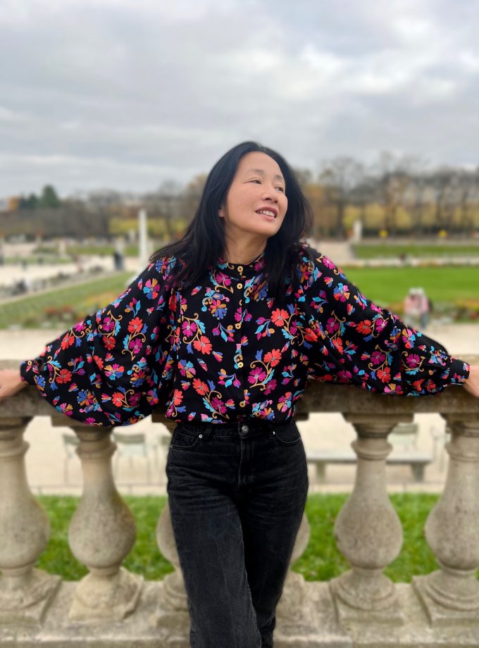 IMAGINE viscose crepe fabric - Printed in France