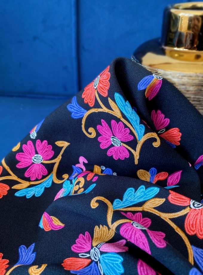 IMAGINE viscose crepe fabric - Printed in France