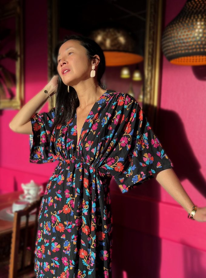 IMAGINE viscose crepe fabric - Printed in France