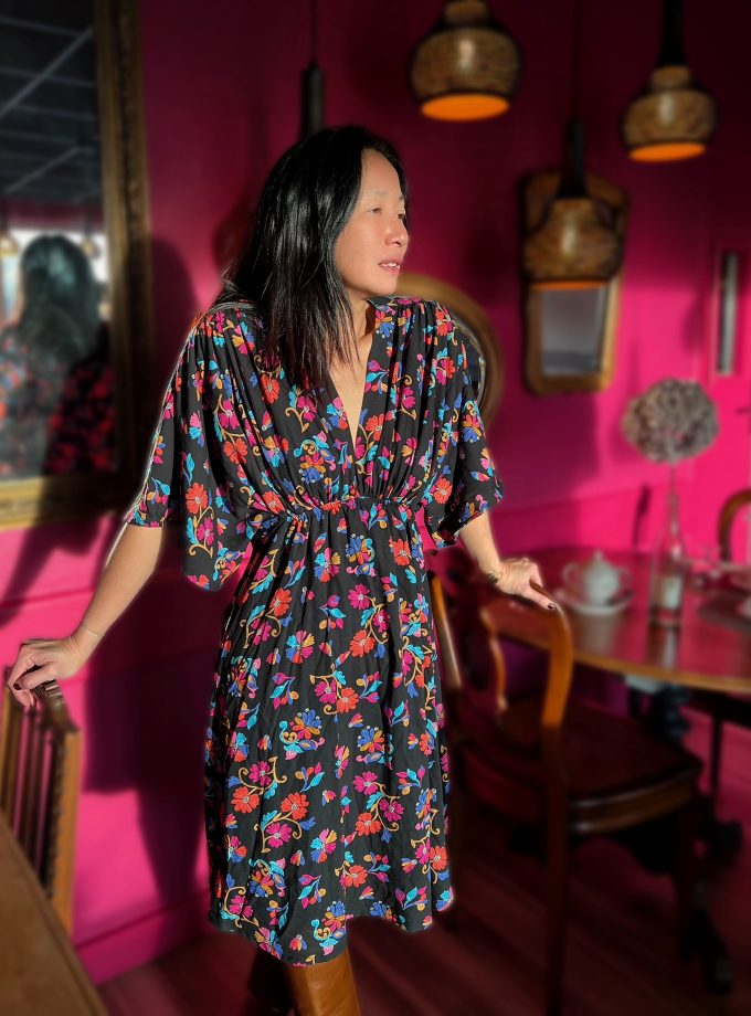 IMAGINE viscose crepe fabric - Printed in France