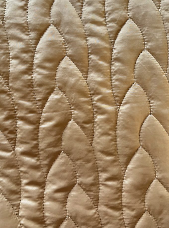 Tissu matelassé réversible - Beige