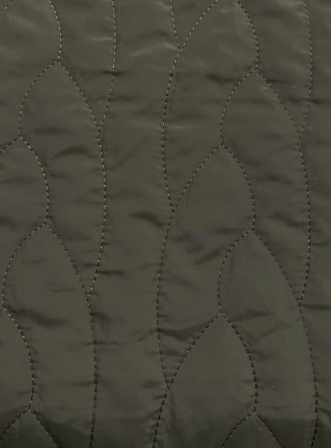 Tissu matelassé réversible - Kaki