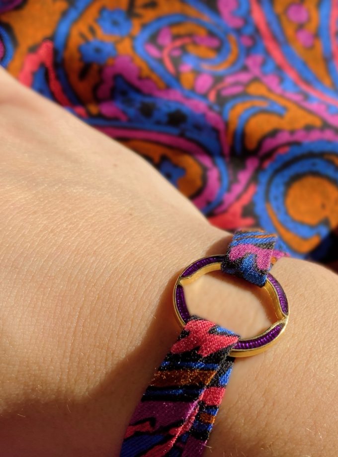 Pack 3 bijoux bracelets "Purple" - Made in France