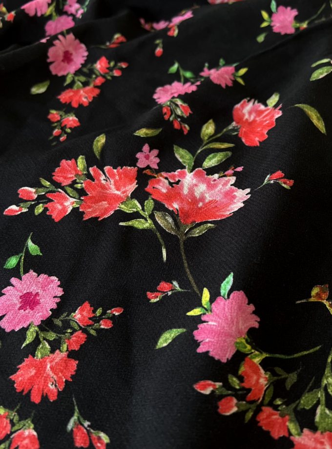 Tissu crêpe viscose Ruby - Imprimé en France