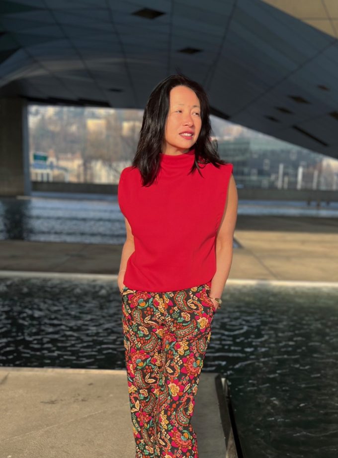 Tissu molleton sweat - Rouge