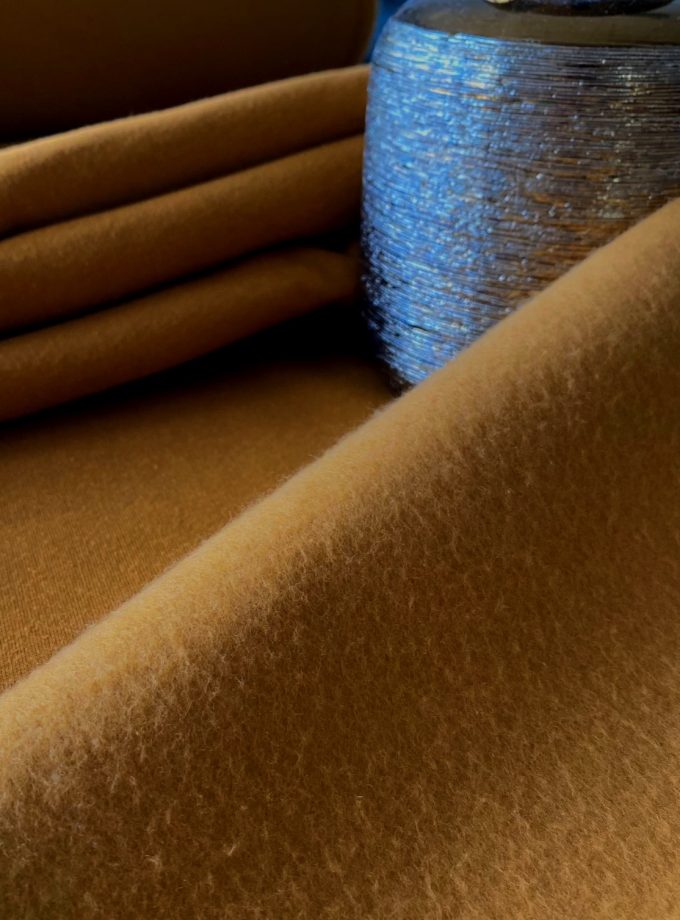 Coupon molleton Camel (180 cm)