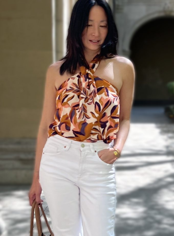 AURORA viscose crepe fabric - Printed in France