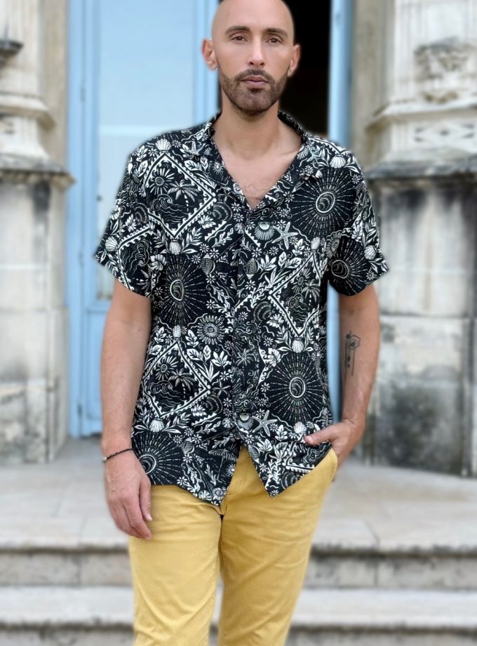 Tissu crêpe viscose Saona - Imprimé en France