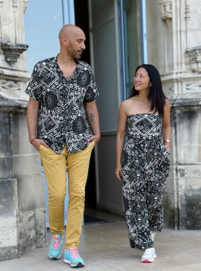 Tissu crêpe viscose Saona - Imprimé en France