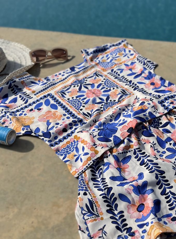 Tissu popeline viscose Gaia - Imprimé en France