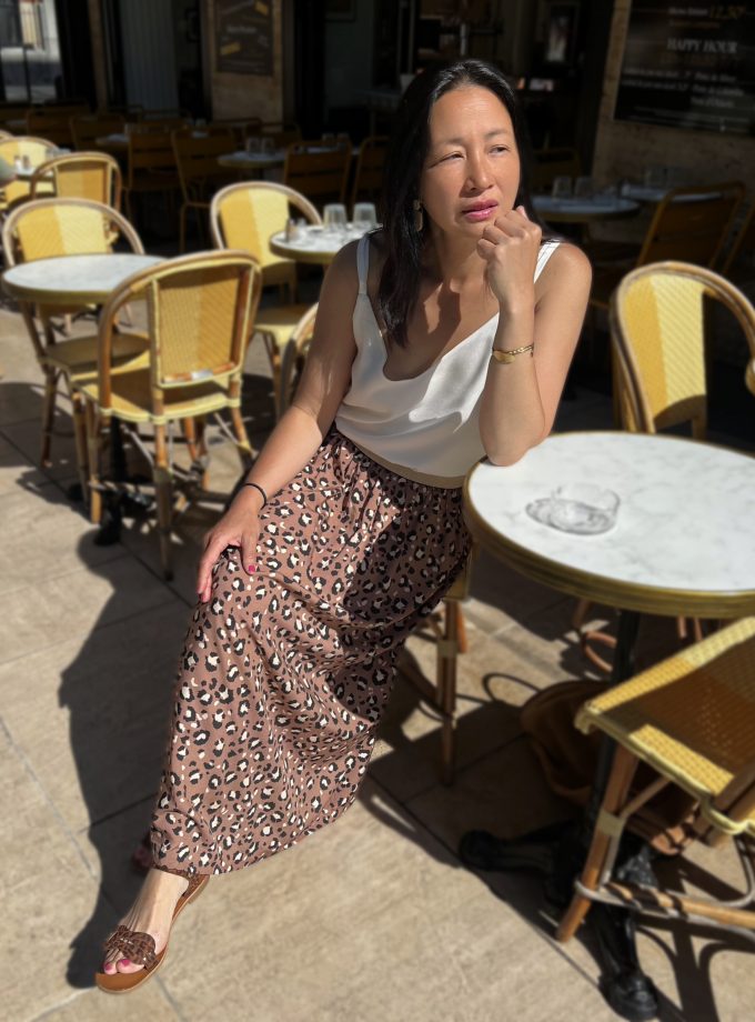 Coffret couture Jupe longue Mocha léopard Editions de Saxe x My Dress Made