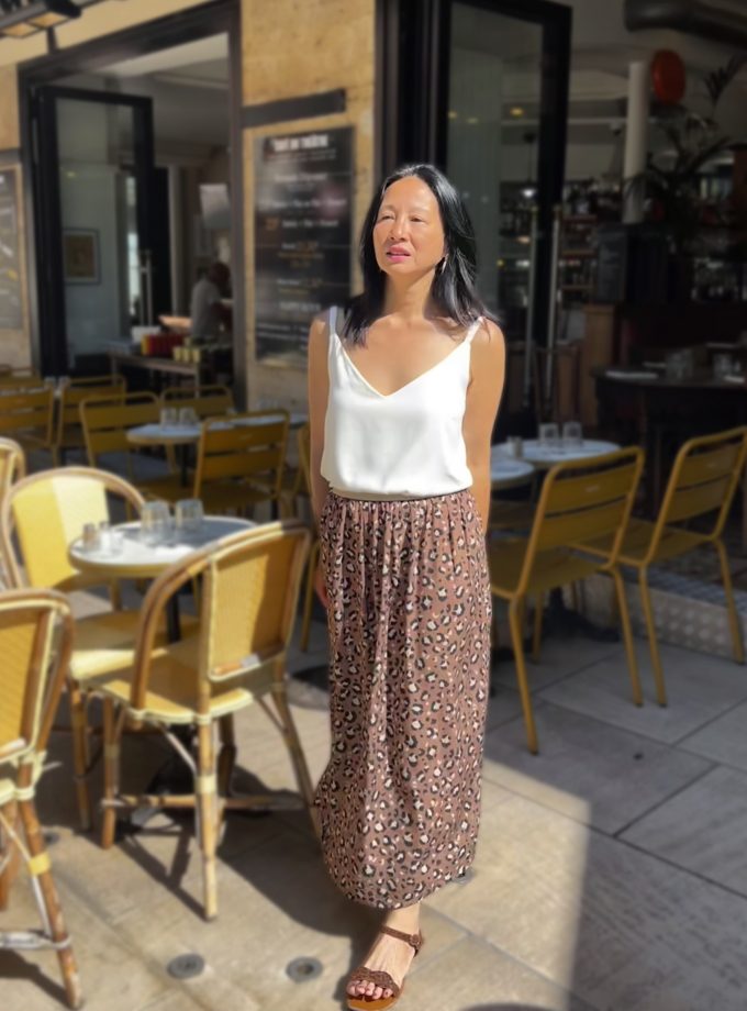 Coffret couture Jupe longue Mocha léopard Editions de Saxe x My Dress Made