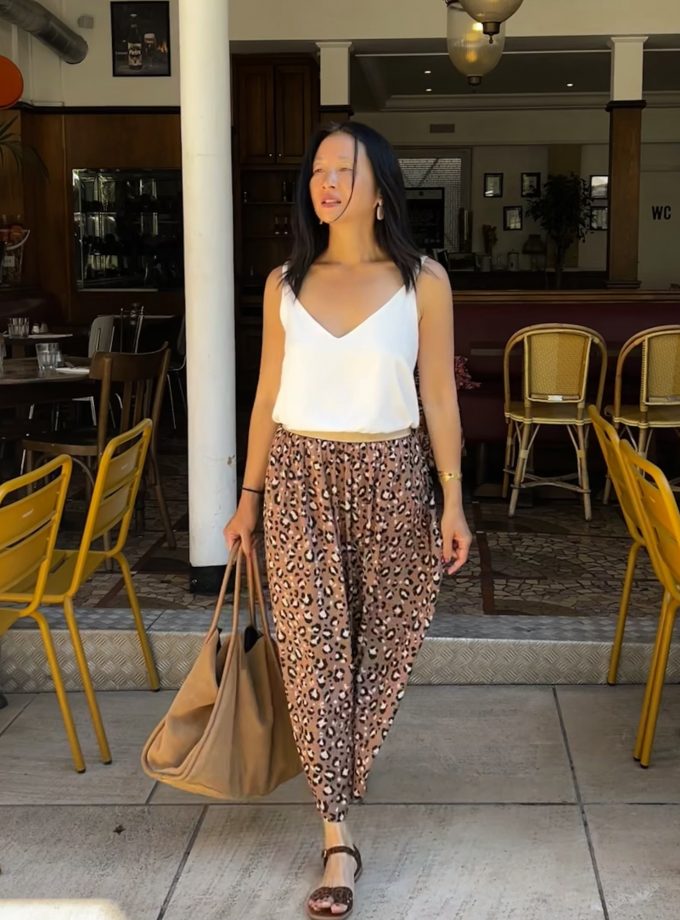 Tissu popeline viscose Mocha léopard - Imprimé en France