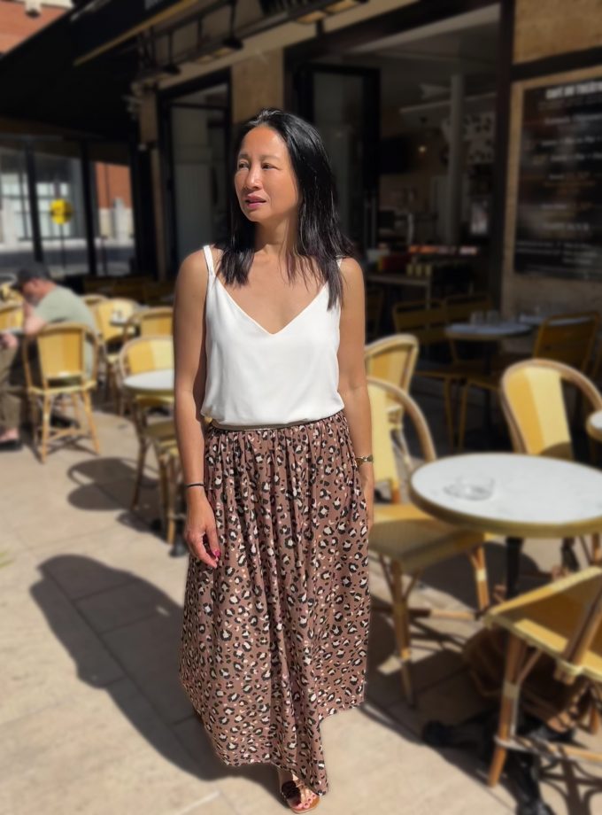 Coffret couture Jupe longue Mocha léopard Editions de Saxe x My Dress Made